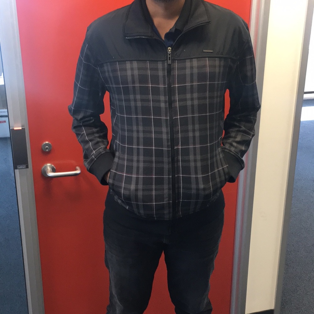 Black check jacket